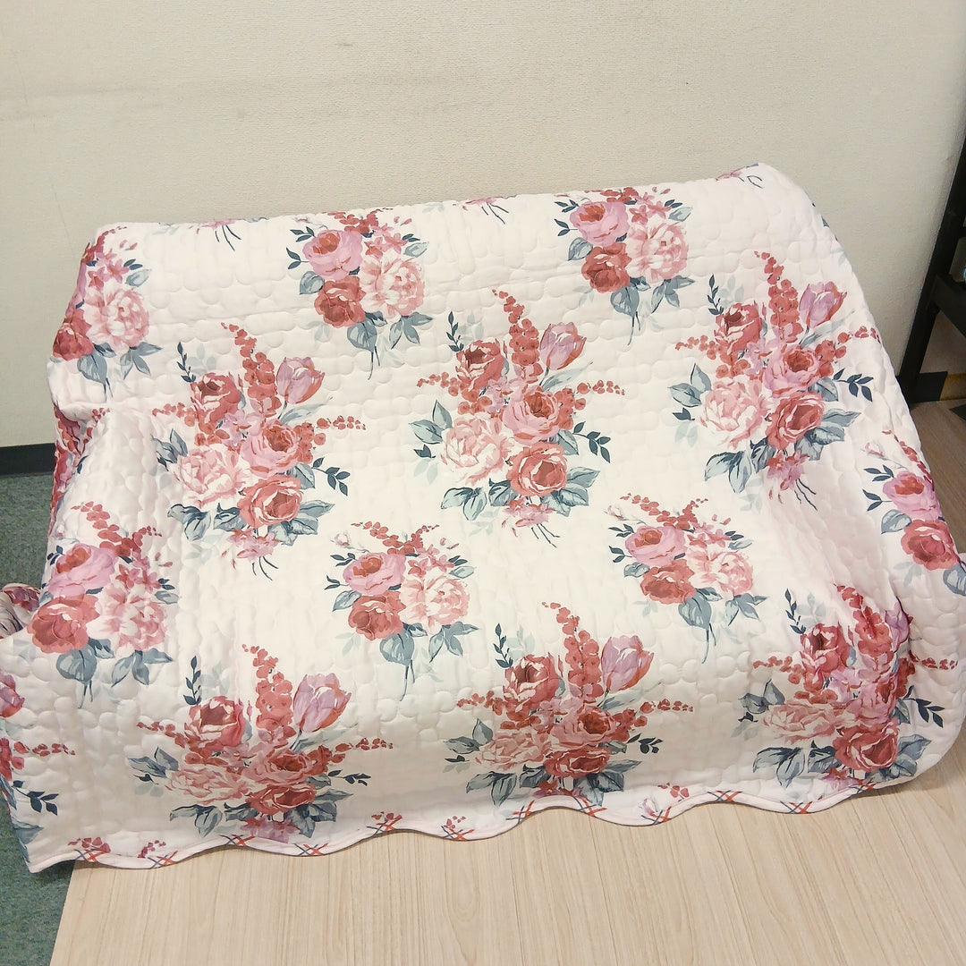 【LAURA ASHLEY】チスウィック　キルトマルチカバー　S　130cm X 190cm（メーカー希望小売価格￥25,080税込）