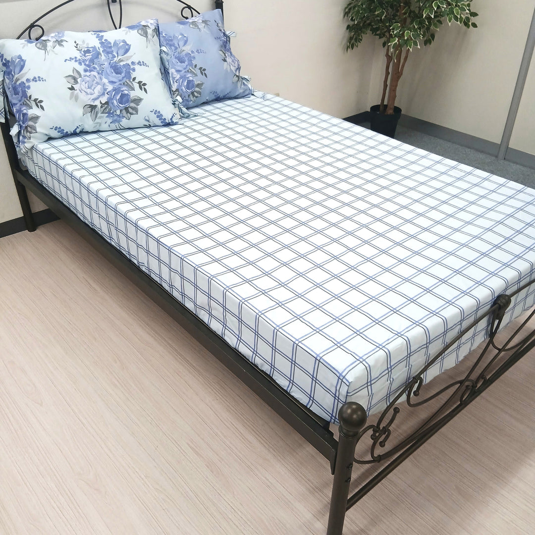 【LAURA ASHLEY】チスウィック　フィッティドシーツ　ダブル　140cm X 200cm（メーカー希望小売価格￥20,020税込）