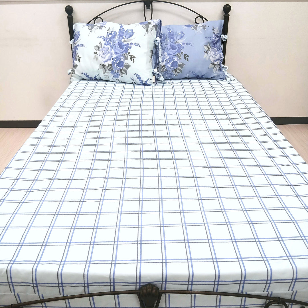 【LAURA ASHLEY】チスウィック　フィッティドシーツ　ダブル　140cm X 200cm（メーカー希望小売価格￥20,020税込）