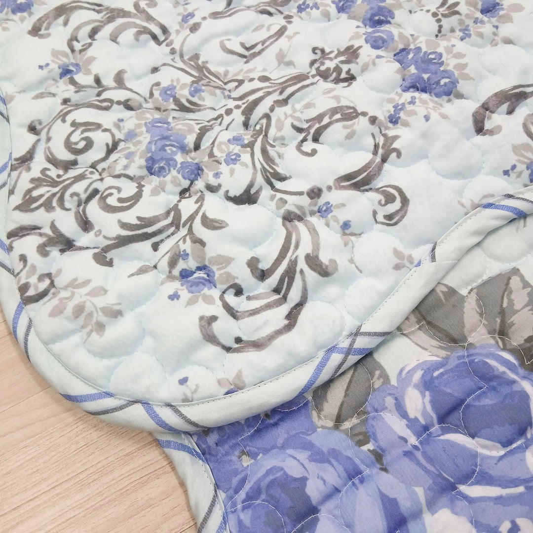 【LAURA ASHLEY】チスウィック　キルトマルチカバー　M　190cm X 190cm（メーカー希望小売価格￥34,870税込）
