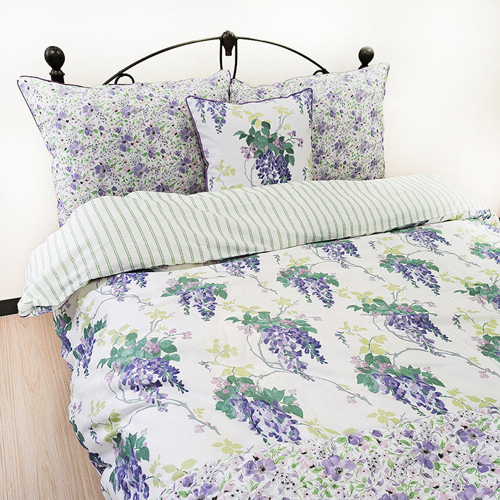 【LAURA　ASHLEY】ウィステリア　掛け布団カバー　シングル　150cm X 210cm（メーカー希望小売価格￥20,570税込）