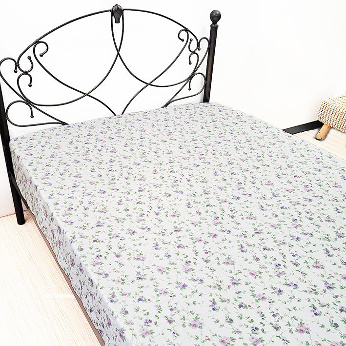 【LAURA　ASHLEY】ウィステリア　フィッティドシーツ　シングル　100cm X 200cm（メーカー希望小売価格￥17,490税込）