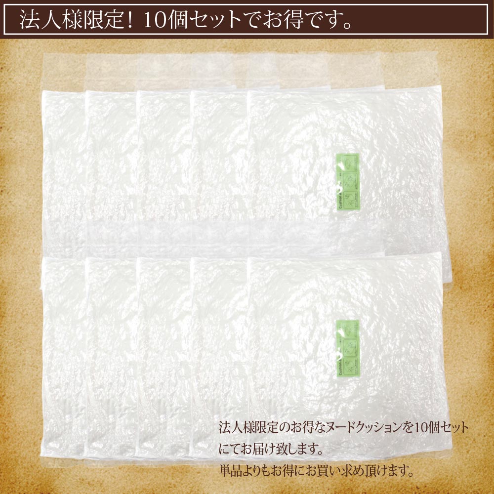 【ヌードクッション10個セット(40×40cm)】クッション ヌードクッション クッション中身 クッション洗える 枕 ※法人様限定販売