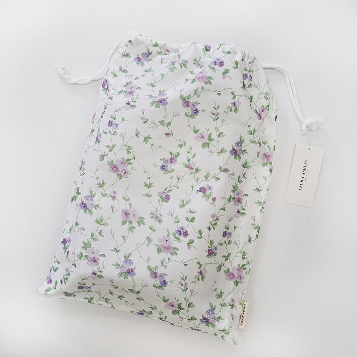 【LAURA　ASHLEY】ウィステリア　フィッティドシーツ　ダブル　140cm X 200cm（メーカー希望小売価格￥20,350税込）