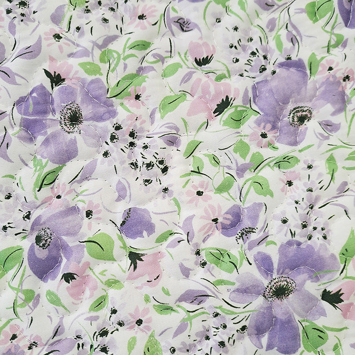 【LAURA　ASHLEY】ウィステリア　キルトマルチカバー　L　240cm X 190cm（メーカー希望小売価格￥43,120税込）